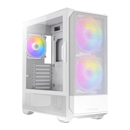 (内附3只风扇) Antec NX416L ATX Case (Black/White) 钢化玻璃侧板