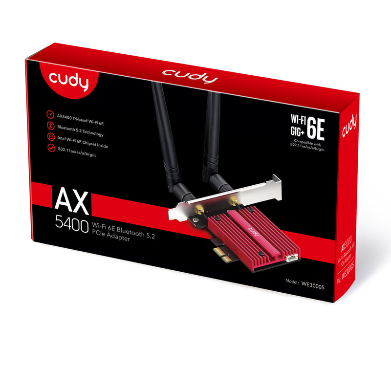 Cudy WE3000S AX5400 WIFI 6E PCIE ADAPTER