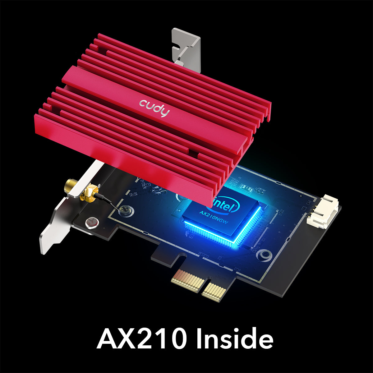 Cudy 多酷CUDY WE3000S AX5400 Wi-Fi 6E PCI-E 网络接收器(桌上型电脑用) 香港行货