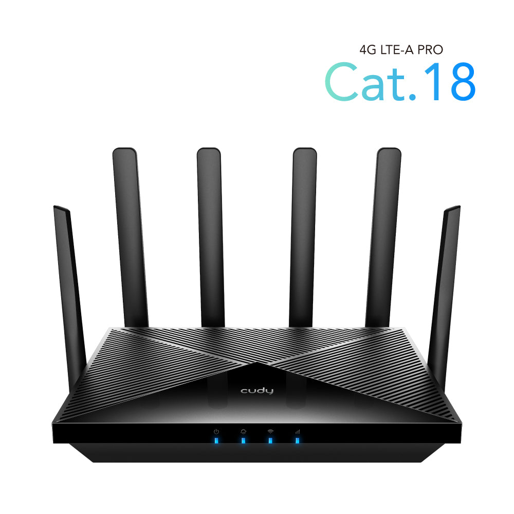 Cudy多酷 CUDY LT18 AX1800 Wi-Fi 4G LTE Cat 18 雙頻 Wi-Fi 6 雙電話卡 4G 路由器 香港行貨