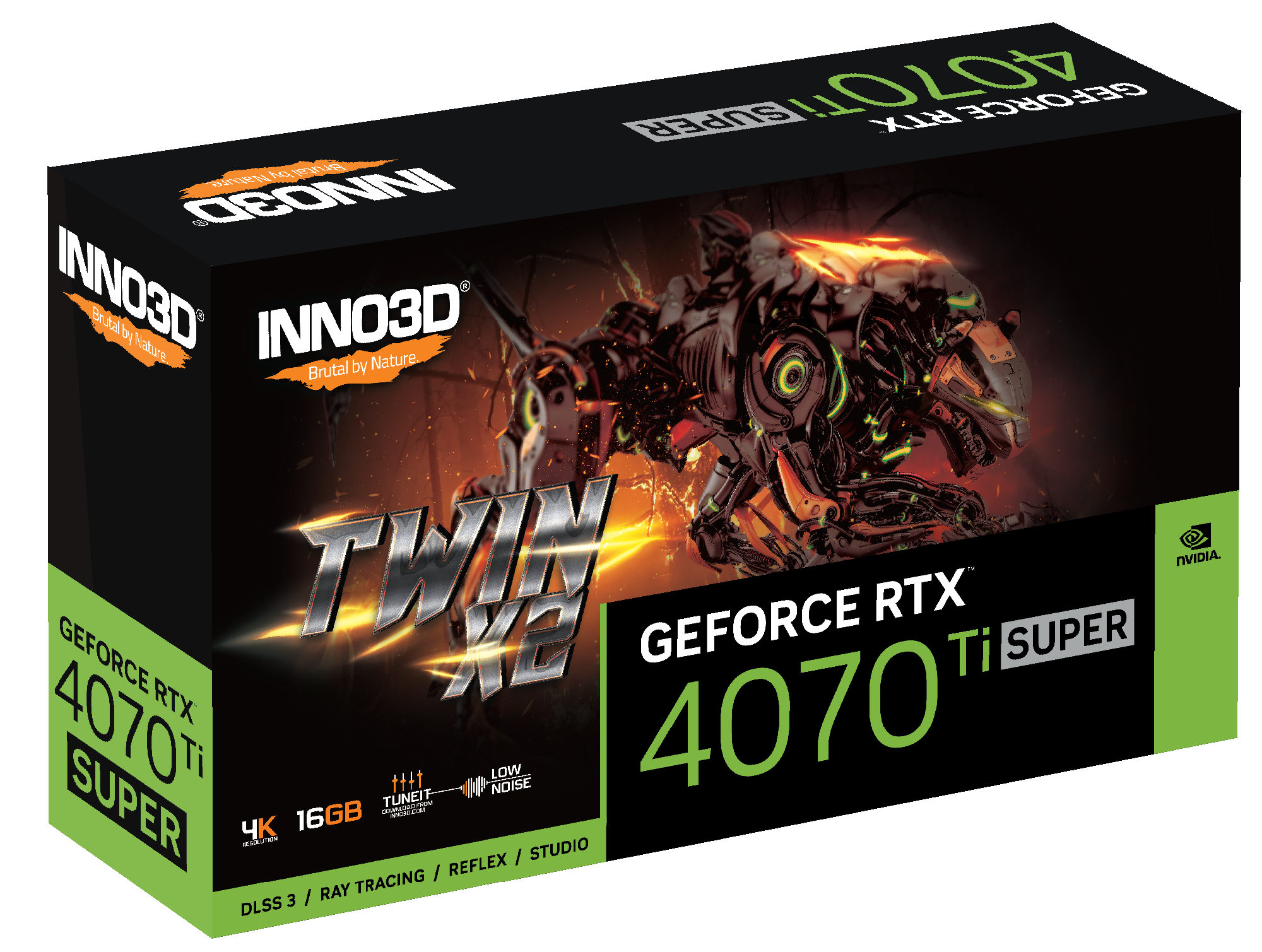 INNO3D GeForce RTX 4070 TI SUPER TWIN X2 16GB GDDR6X 顯示卡