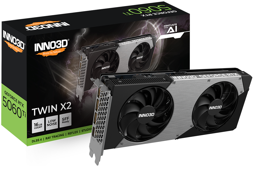 INNO3D GeForce RTX 5060 Ti TWIN X2 显示卡16GB 