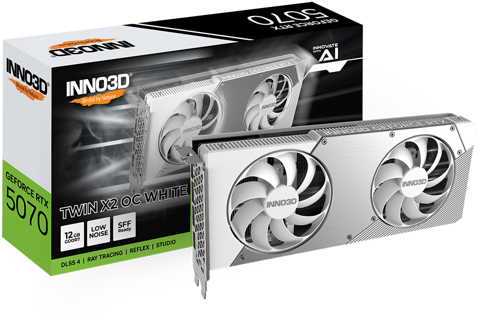 INNO3D GeForce RTX 5070 Twin X2 OC 显示卡12GB GDDR7