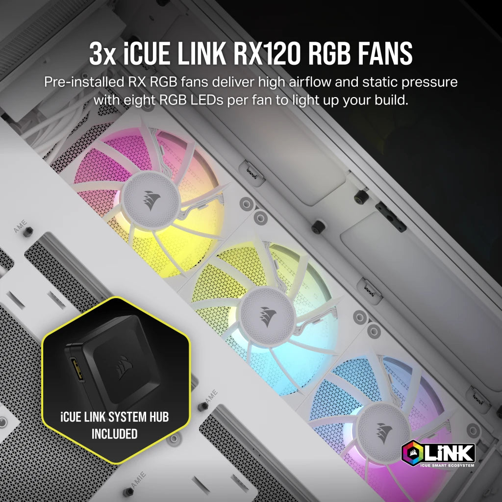 CORSAIR iCUE LINK 6500X RGB ATX 中塔機箱 強化玻璃 Dual Chamber