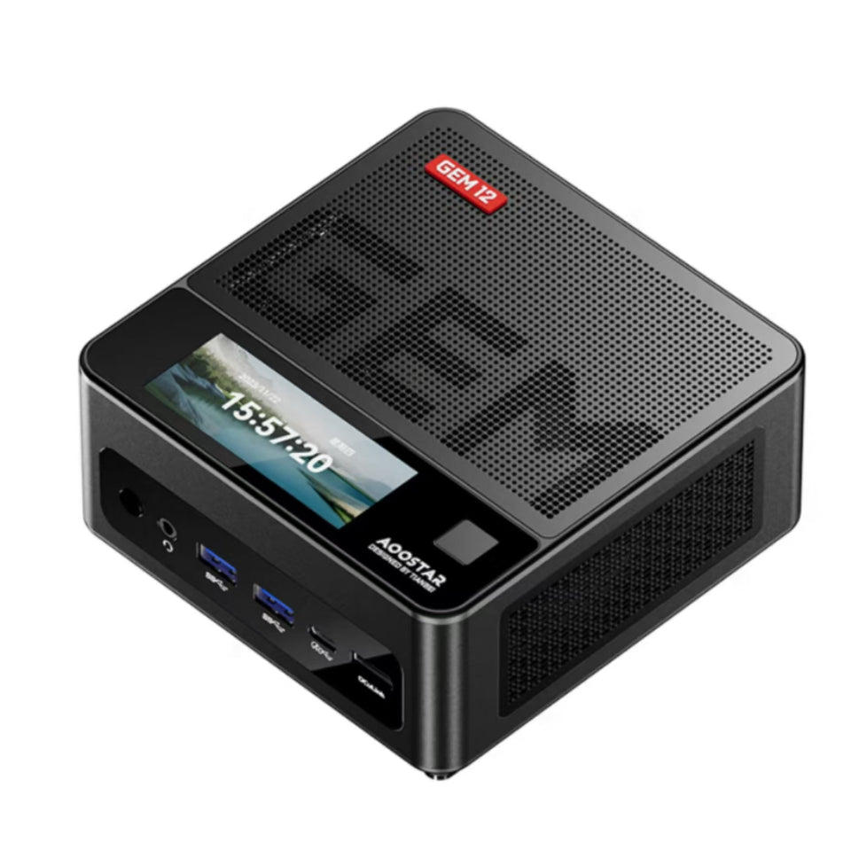 Aoostar GEM12 PRO MiniPC 迷你电脑AMD R7 8845HS Radeon 890M 32GB 1TB WIFI7 WIN11Pro 