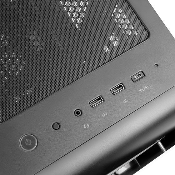 SilverStone FARA H1M M-ATX Case 钢制蜂巢格纹设计