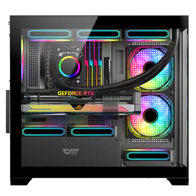DarkFlash DS900M M-ATX Case 無側柱海景機箱