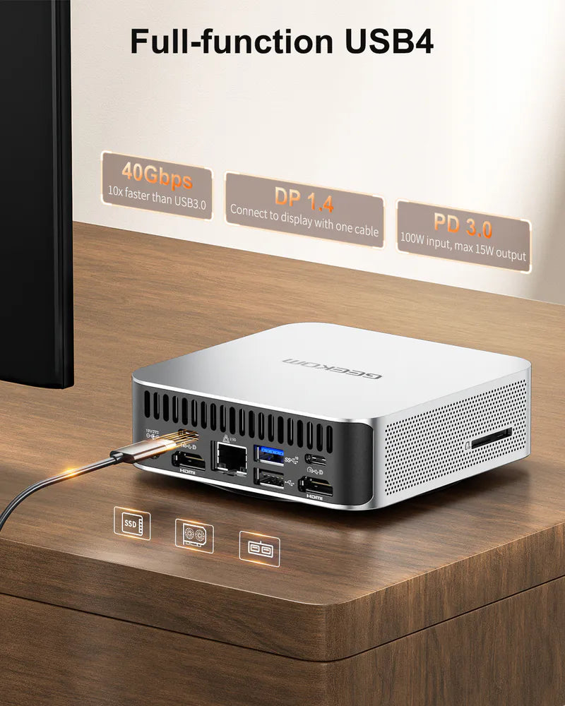 (i9推荐) GEEKOM Mini IT13 Mini-PC 迷你电脑(i9 13900H、32GB RAM、1TB SSD、Window 11 Pro)