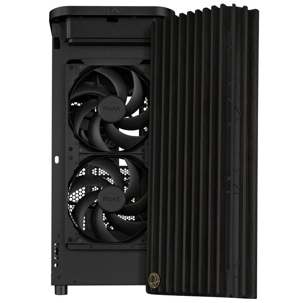 ASUS 华硕ProArt PA401 ATX 机箱黑色木质玻璃/ 金属侧板