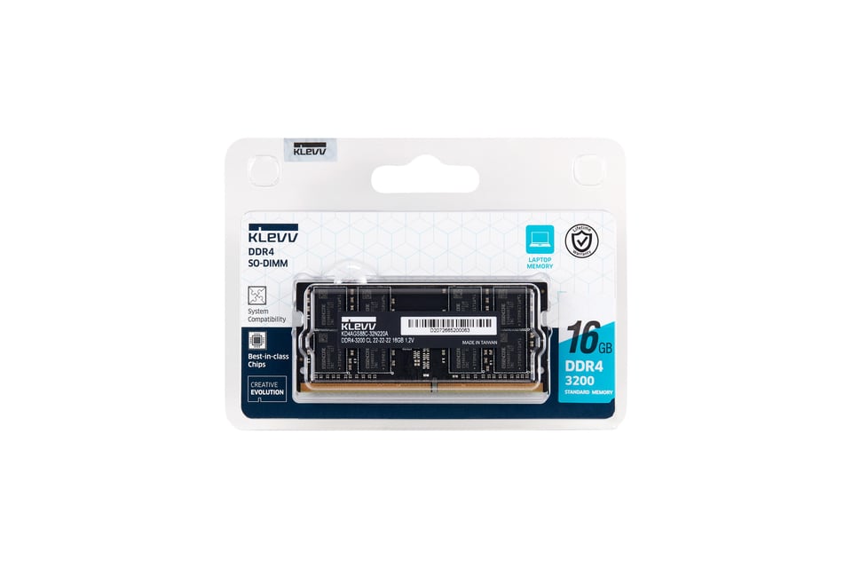 Klevv 科賦 DDR4 3200MHz SODIMM Notebook RAM 16GB (16GB x1)