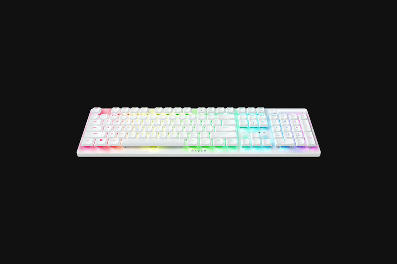 Razer DeathStalker V2 Pro - 無線矮軸光學鍵盤 (Clicky 紫軸) -白色