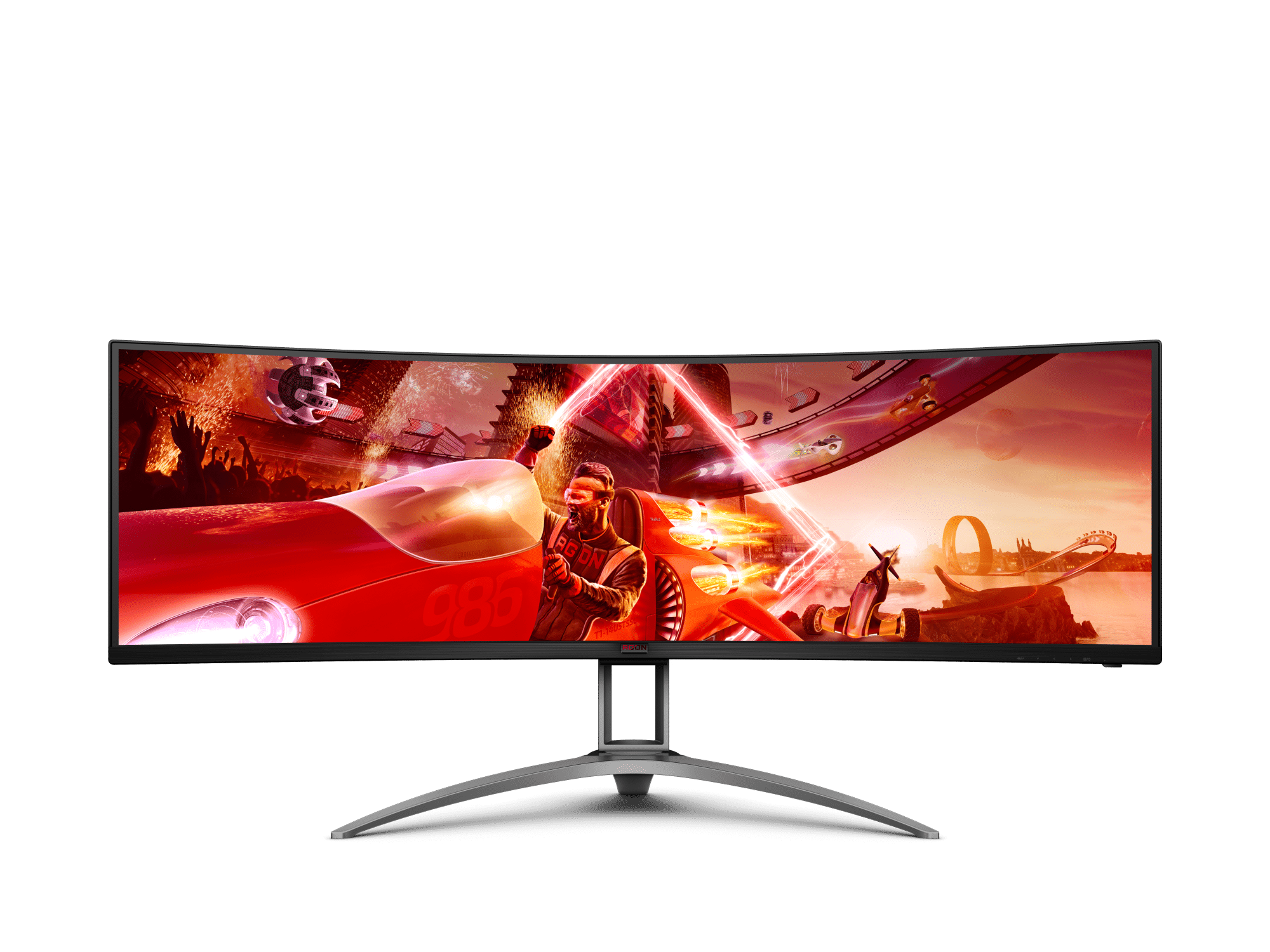 AOC AGON AG493UCX2 49" 5K QHD IPS 165Hz Curved Gaming Monitor 曲面电竞萤幕内置喇叭USB-C HDR400 PIP PBP 