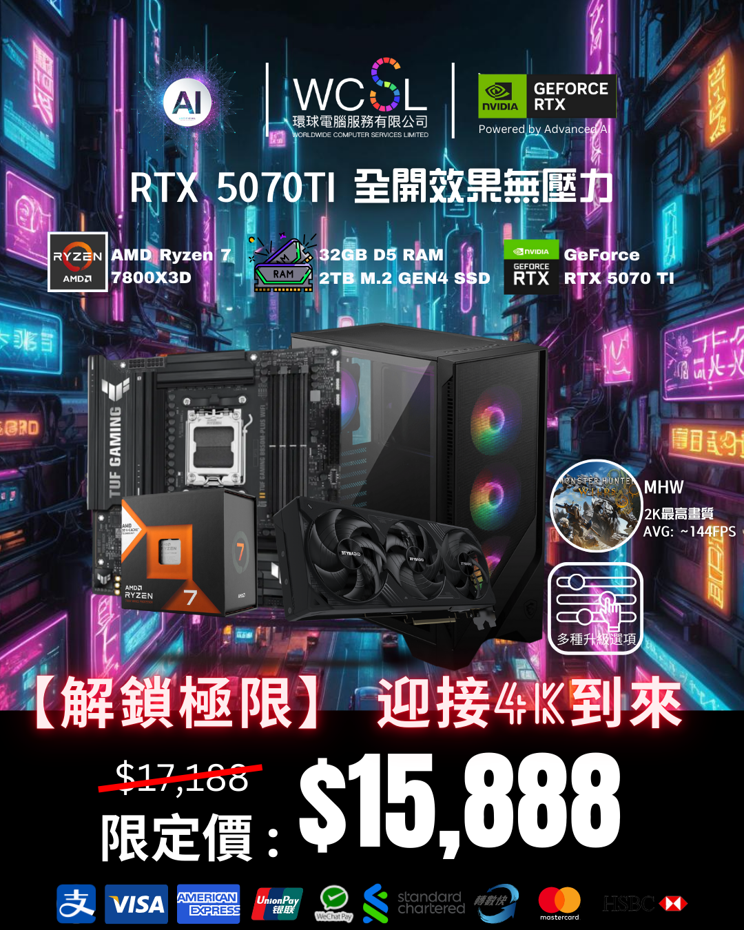 《光與影：33 號遠征隊》AMD x RTX 5070Ti 全開效果無壓力 | RTX 5070Ti | 1TB | 32GB |  D5 | WIFI |