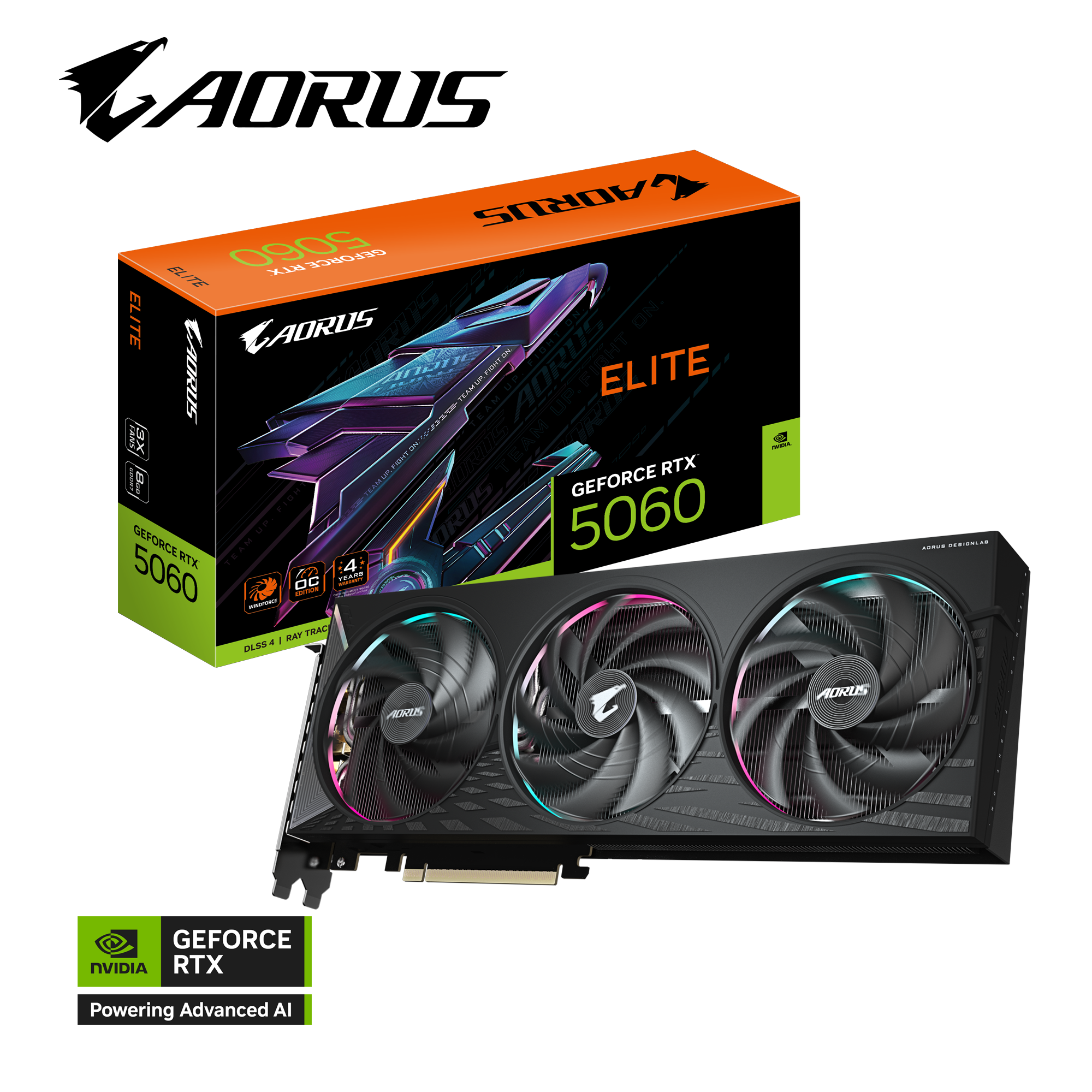 GIGABYTE 技嘉 AORUS ELITE GeForce RTX 5060 OC 顯示卡 8G