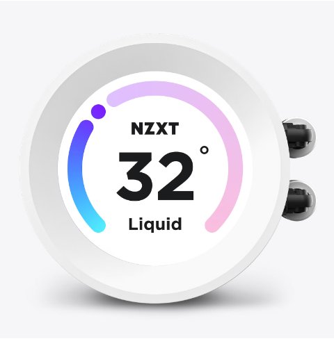 (倒數優惠)NZXT Kraken Elite 240mm RGB AIO Dsplay 水冷散熱器 (White Edition)