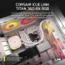 Corsair iCUE LINK TITAN 360 RX RGB 360mm 水冷散热器(黑/白) 