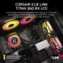 Corsair iCUE LINK TITAN 360 RX LCD 360mm 水冷散熱器 (黑/白)