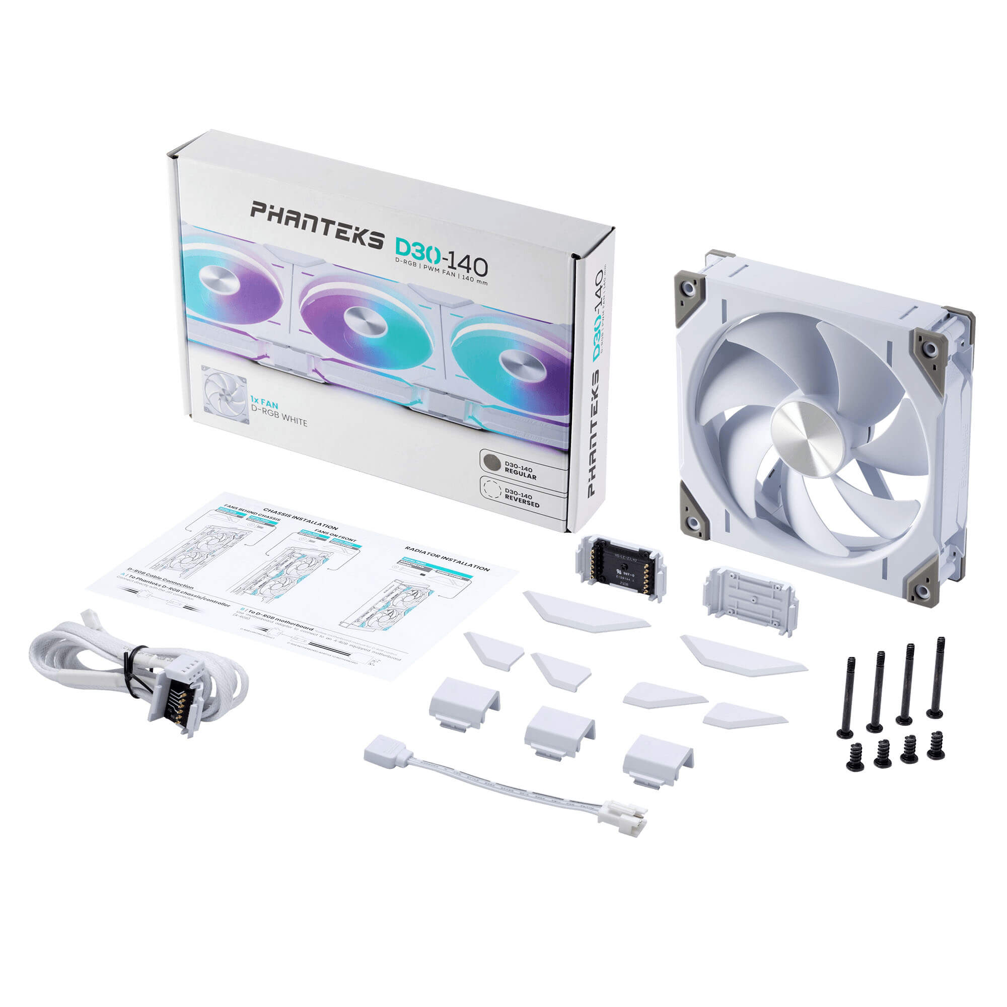 Phanteks D30-140 PWM DRGB Case Fan 機箱風扇 3年保養