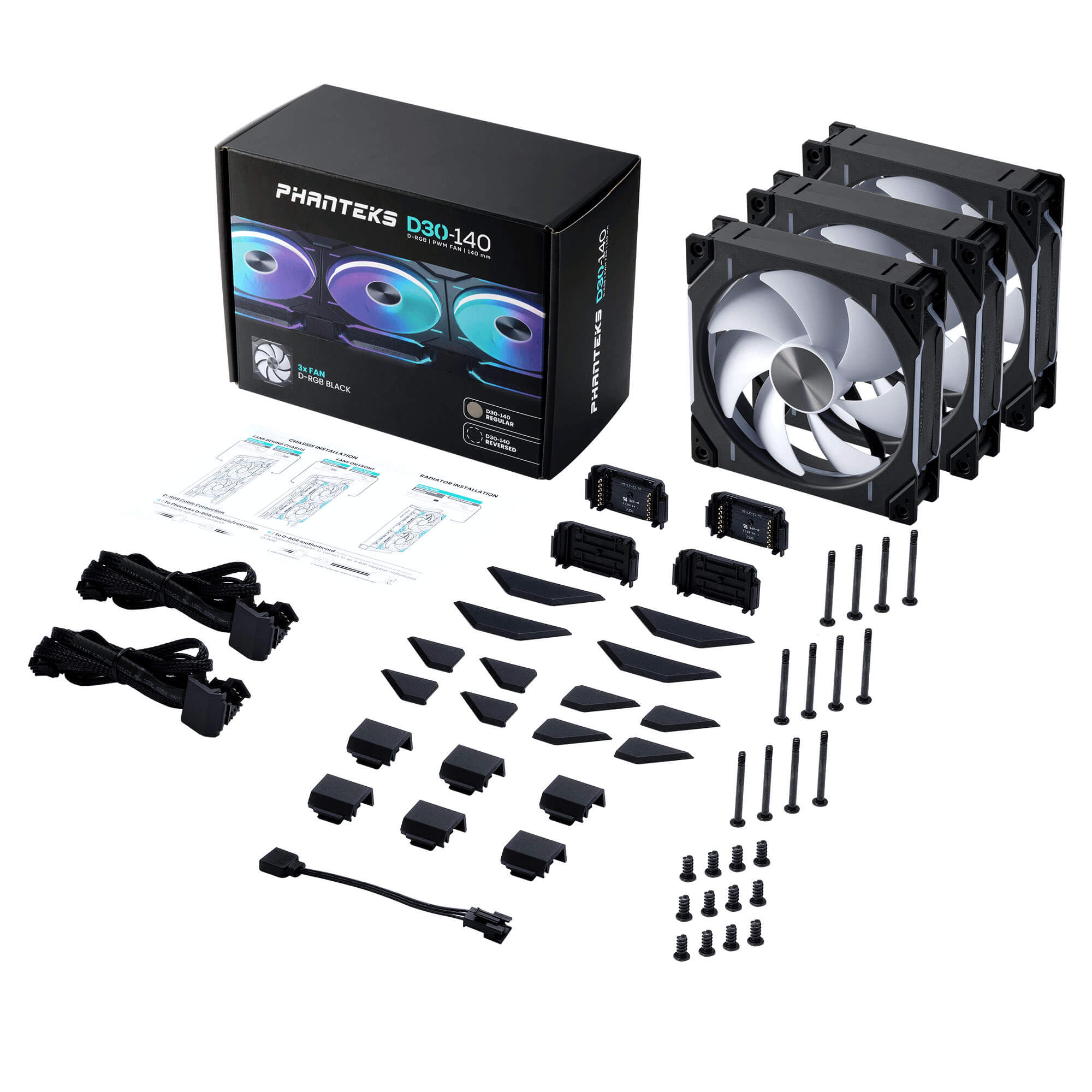 Phanteks D30-140 PWM DRGB Case Fan 機箱風扇 3年保養