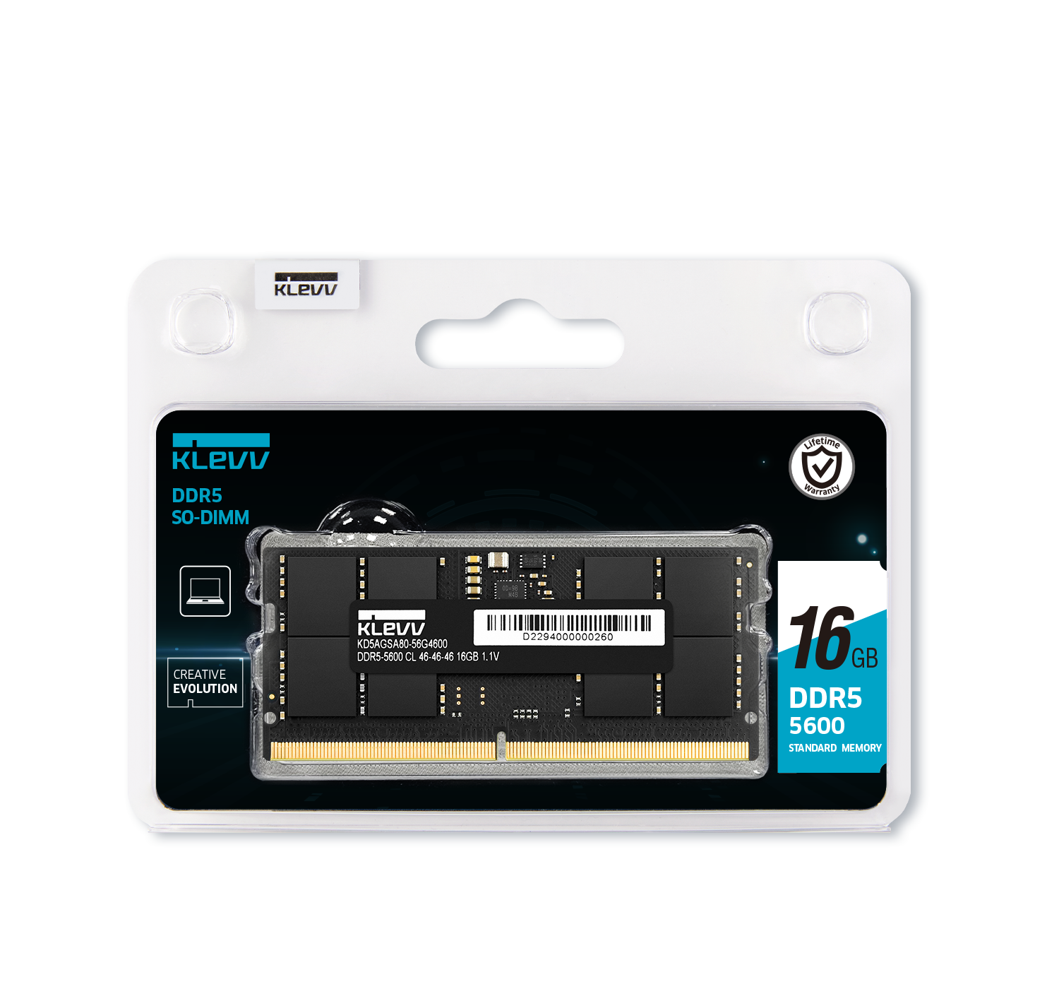 Klevv 科賦 DDR5 5600MHz SODIMM Notebook RAM 16/32 GB X1 Single