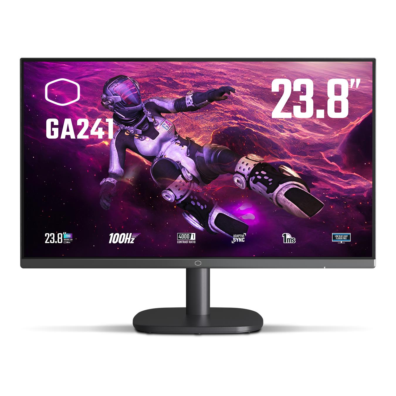 Cooler Master GA241 24" VA 100Hz 1Ms FHD FreeSync 遊戲顯示器