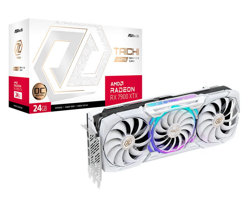 ASRock 華擎 Taichi White Radeon RX 7900 XTX 24GB OC 顯示卡 (White Edition)