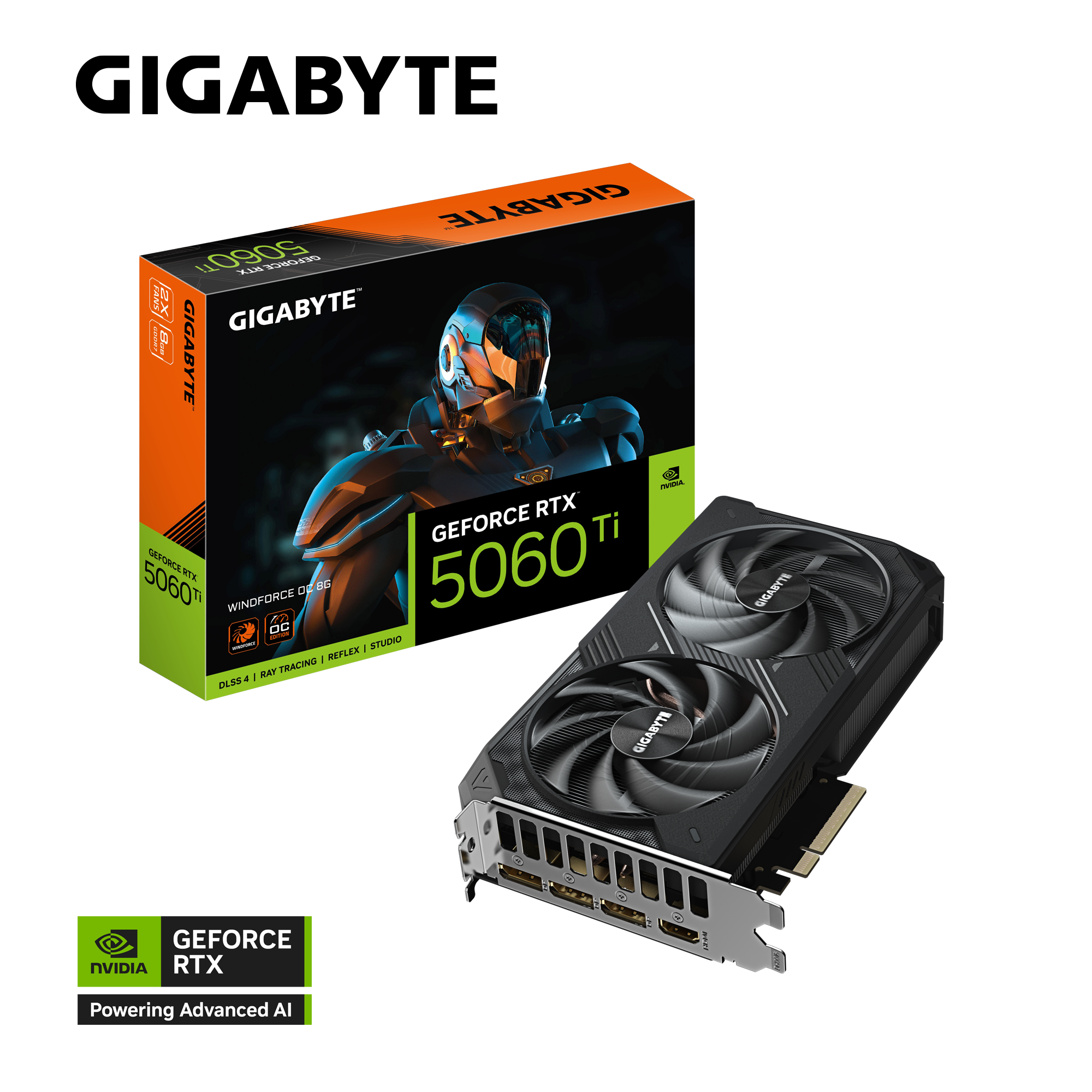 GIGABYTE 技嘉 WINDFORCE GeForce RTX 5060 Ti OC 8G 顯示卡