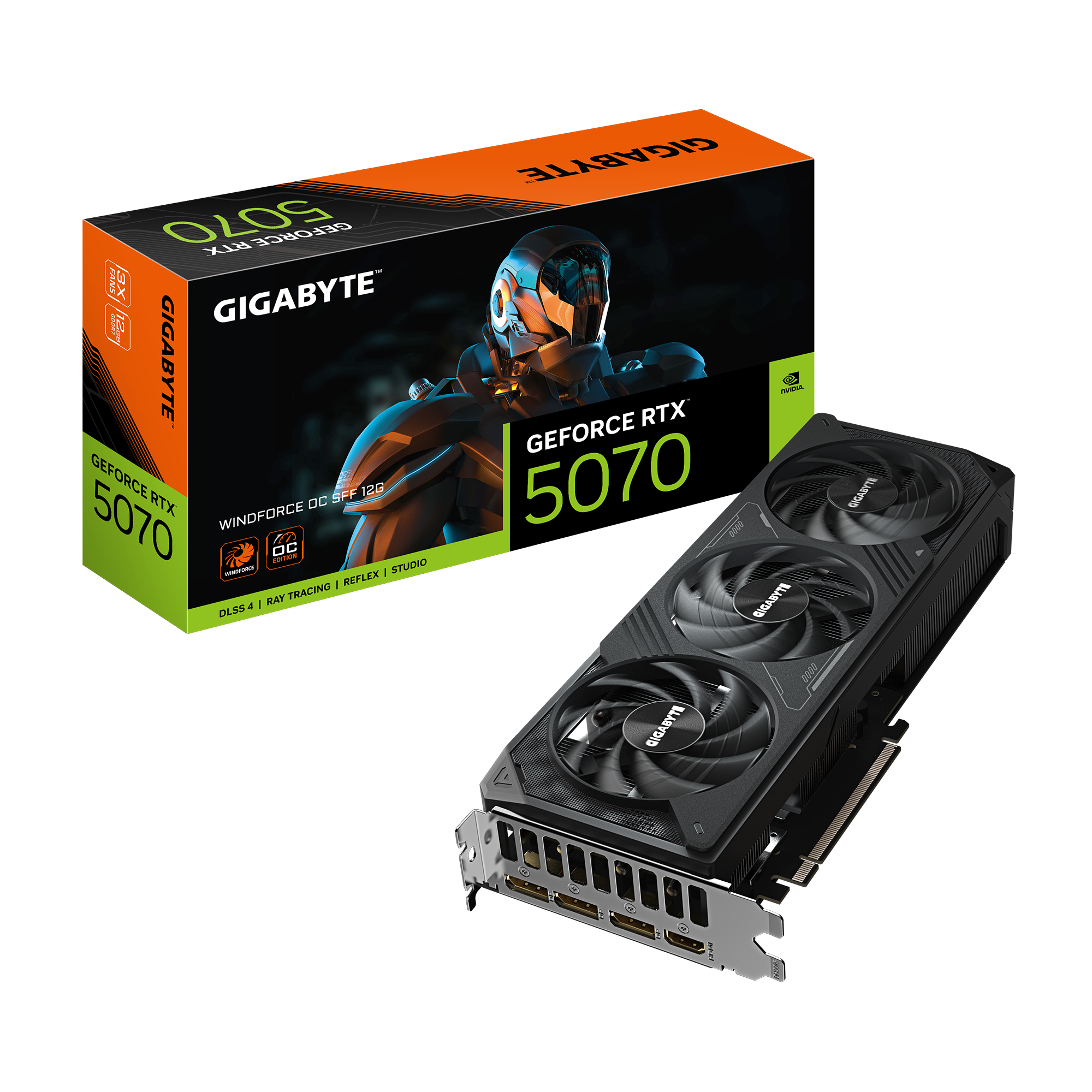 【复活节呈献】Gigabyte 技嘉GeForce RTX 5070 Windforce OC SFF 显示卡12GB GDDR7