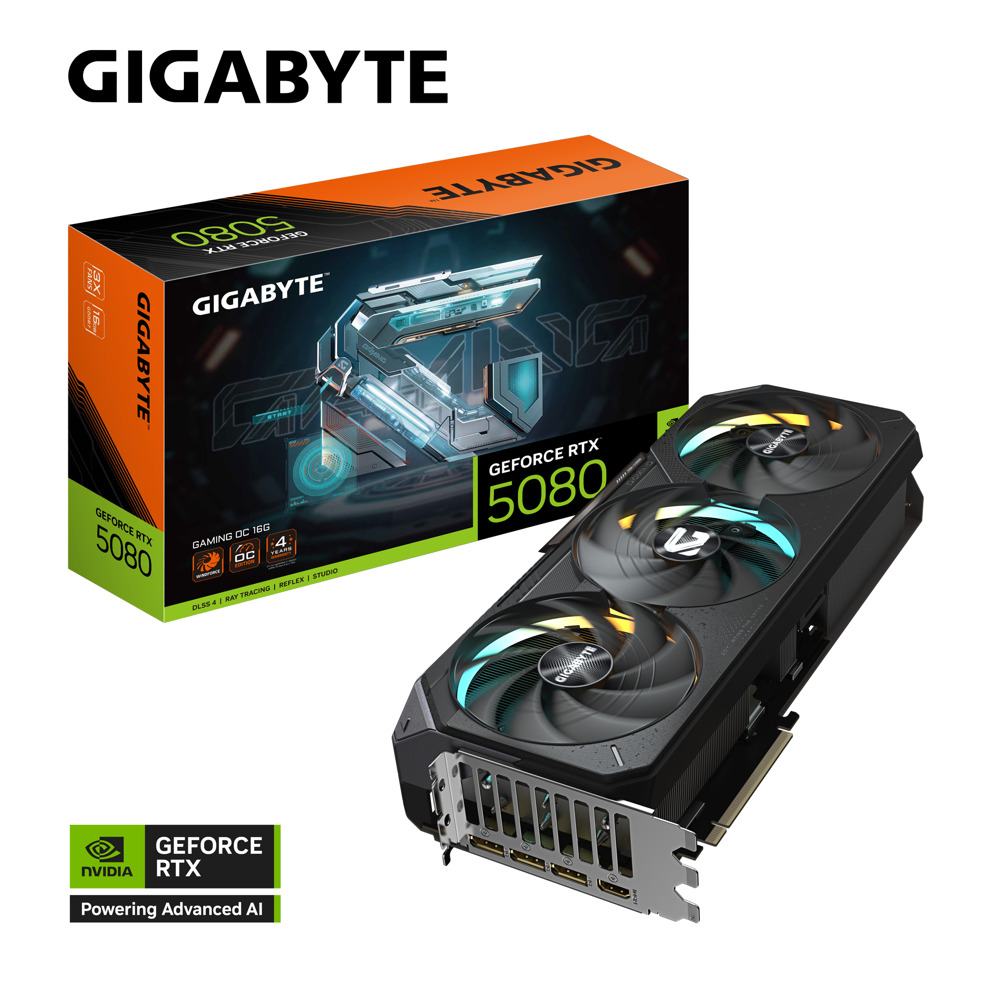GIGABYTE 技嘉 GeForce RTX 5080 GAMING OC 16GB 顯示卡