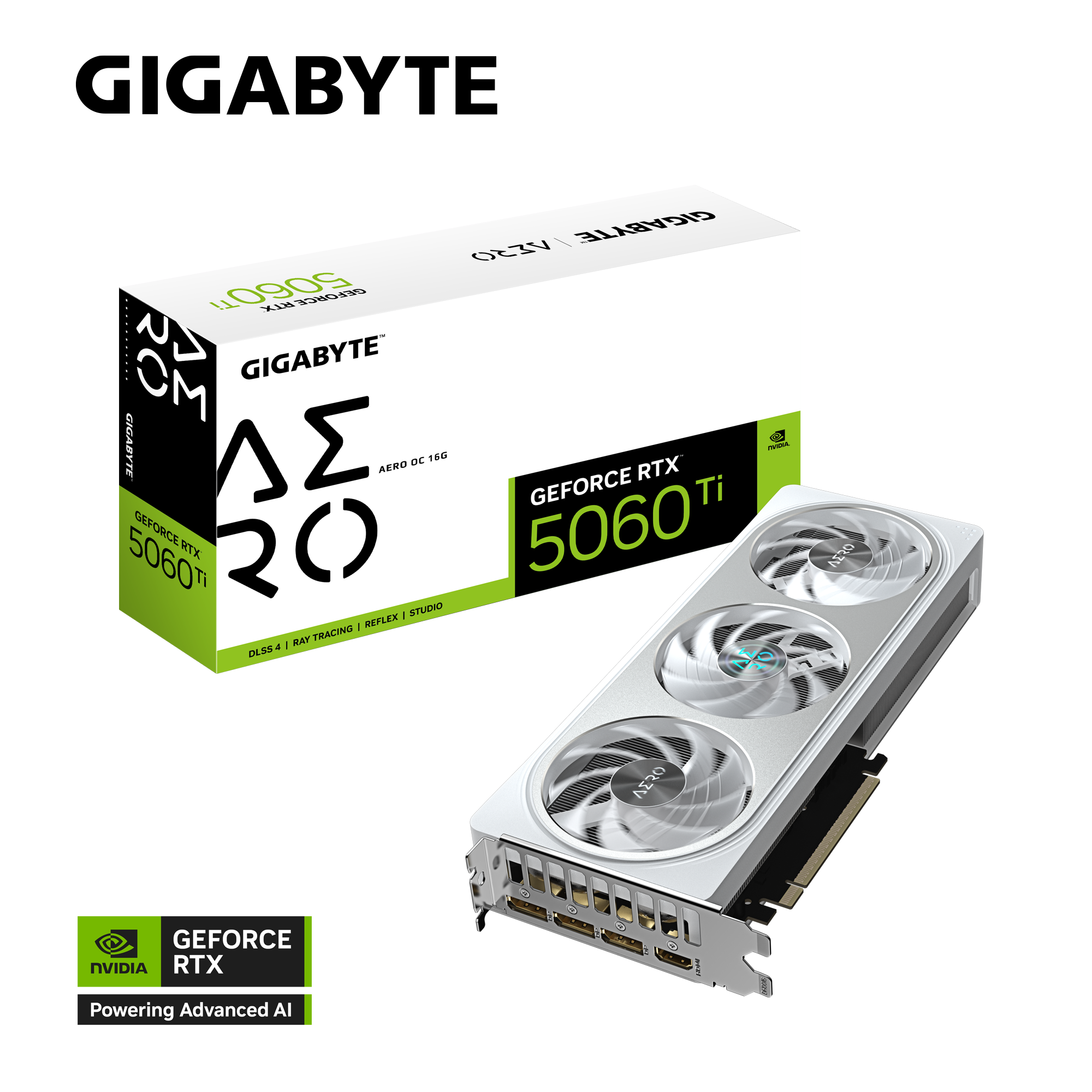 GIGABYTE 技嘉 AERO GeForce RTX 5060 Ti OC 16G 白色顯示卡