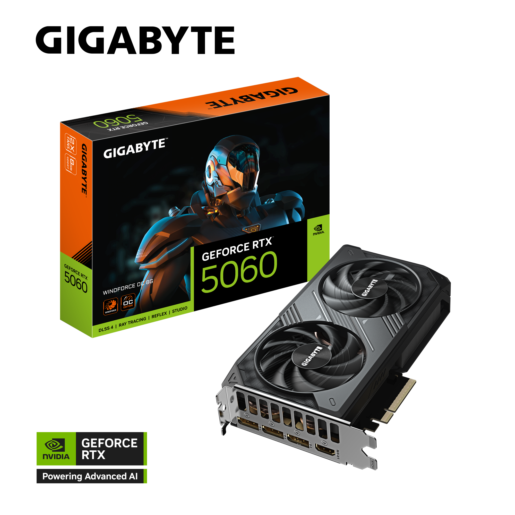 GIGABYTE 技嘉 WINDFORCE GeForce RTX 5060 OC 顯示卡 8G