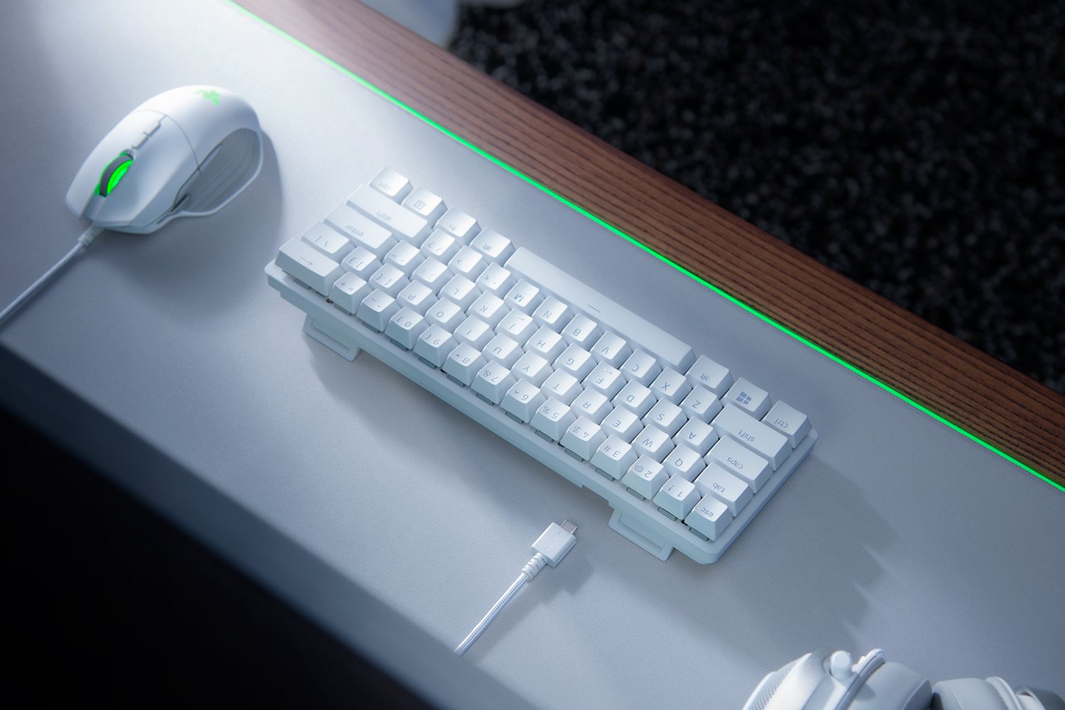 Razer Huntsman Mini - Linear Red Optical Switch - US - Mercury 電競遊戲鍵盤 (線性紅軸)