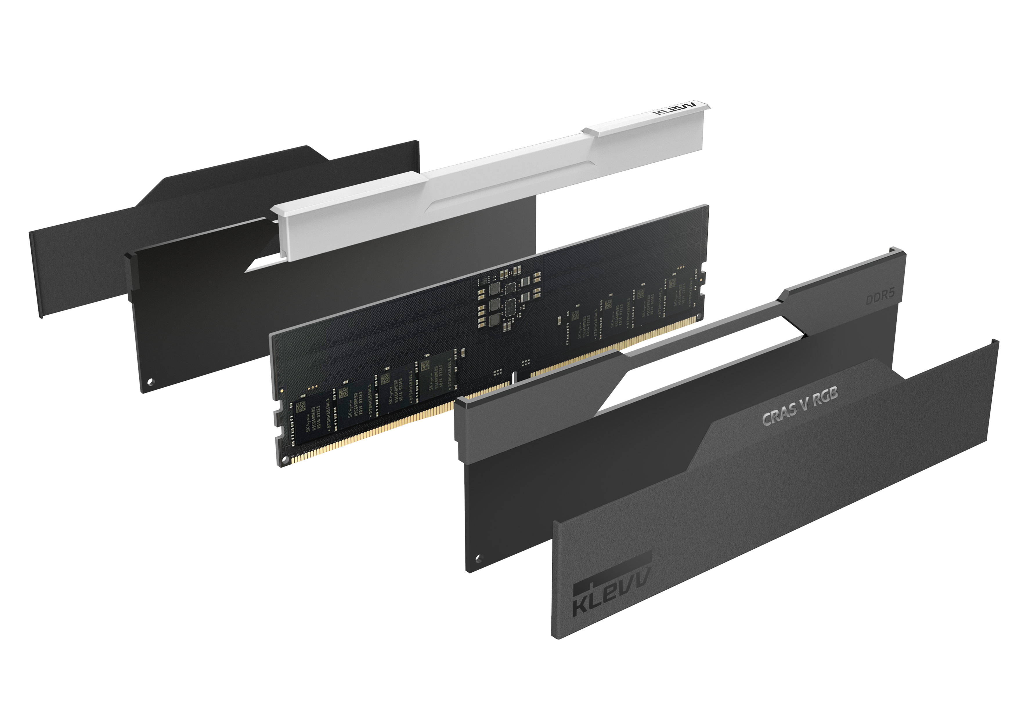 KLEVV CRAS V RGB DDR5 32 / 48 / 64 GB 6400MHz CL32 黑/白