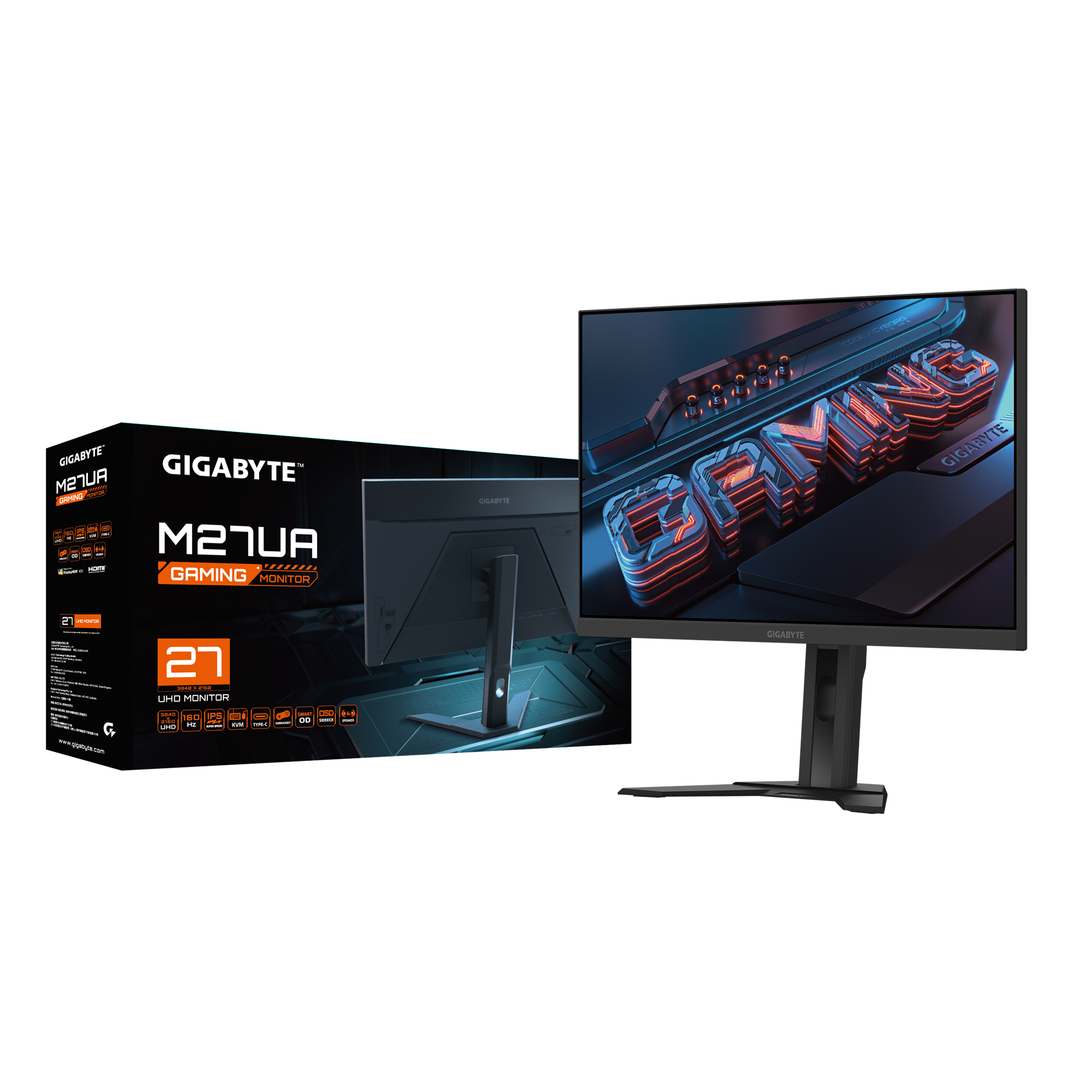 GIGABYTE M27UA UHD 4K 160Hz 27" IPS Gaming Monitor