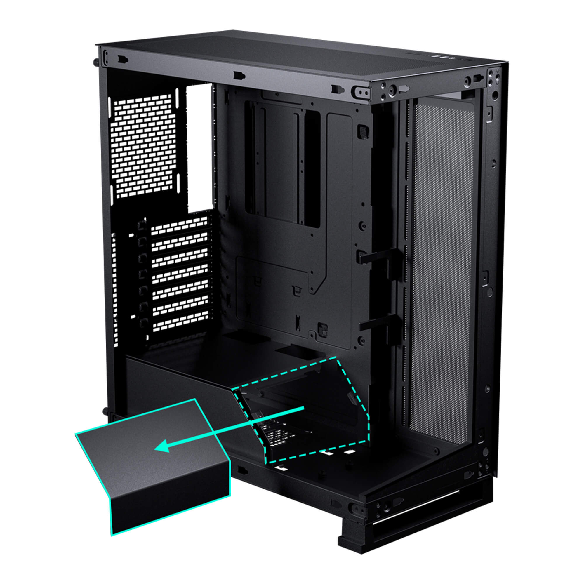 Phanteks NV5S  ATX Mid Tower Case 機箱(黑/白)