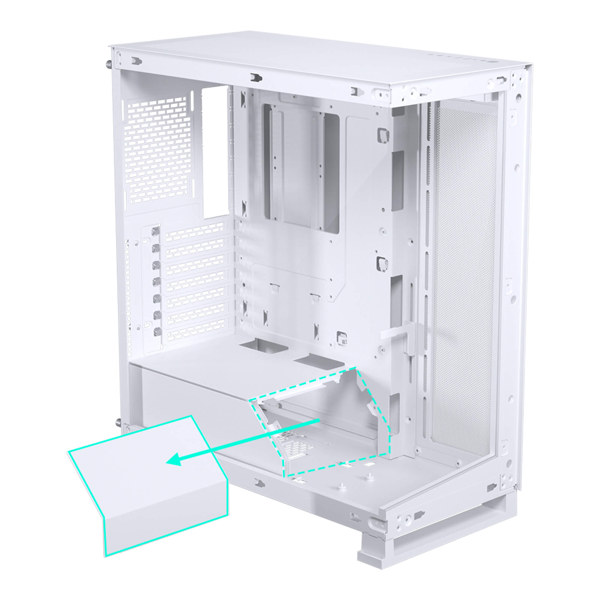 Phanteks NV5S  ATX Mid Tower Case 機箱(黑/白)
