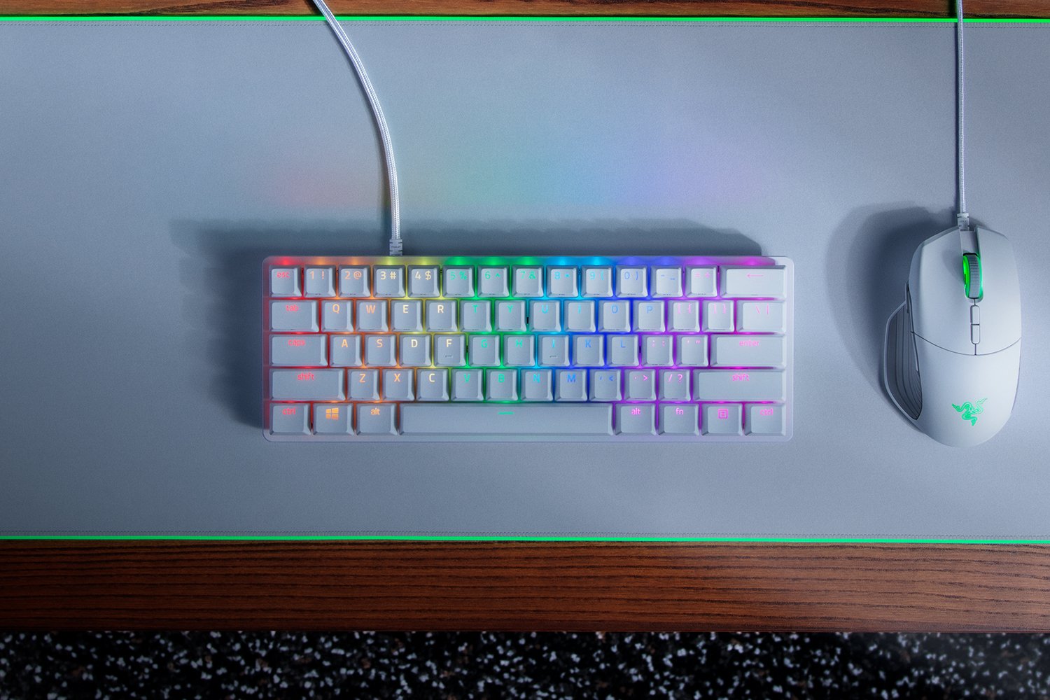 Razer Huntsman Mini - Clicky Optical Switch - US - Mercury 電競遊戲鍵盤