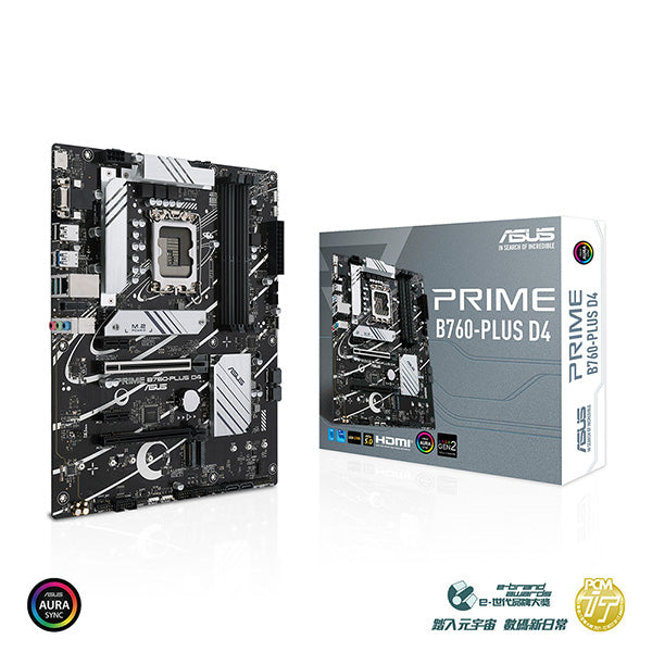 ASUS 華碩 PRIME B760-PLUS D4 ATX 主機板 DDR4