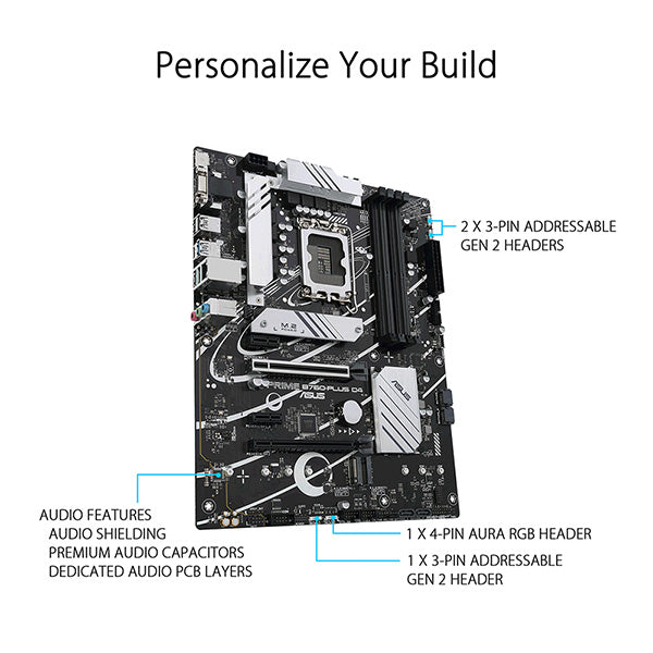 ASUS 華碩 PRIME B760-PLUS D4 ATX 主機板 (DDR4)