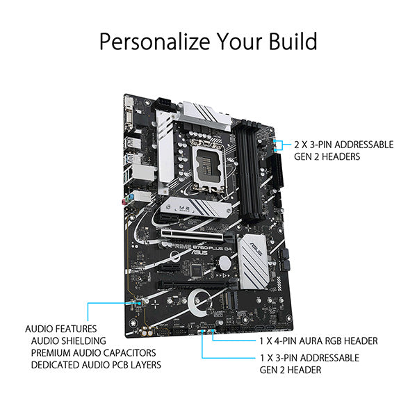 ASUS 華碩 PRIME B760-PLUS D4 ATX 主機板 DDR4