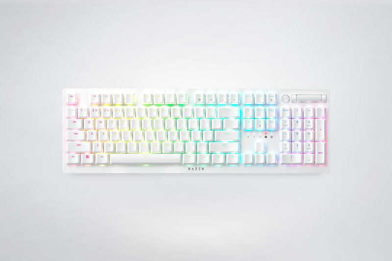Razer DeathStalker V2 Pro - 無線矮軸光學鍵盤 (Clicky 紫軸) -白色