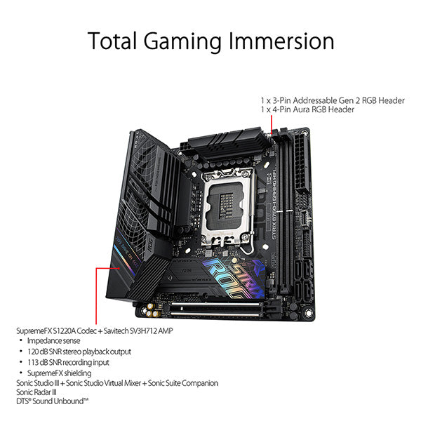 ASUS 華碩 ROG STRIX B760-I GAMING WIFI ITX 主機板 (DDR5)