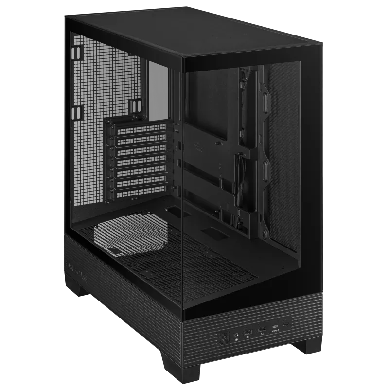 【支援背插底板】ASUS 華碩 A31 ATX 機箱 - Black/White 黑 / 白色