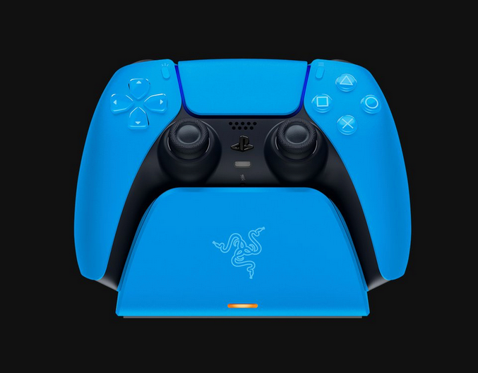 Razer Quick Charging Stand for PlayStation®5 – Blue PS5™ DualSense™ 无线控制器快速充电座