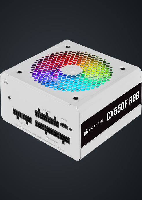 Corsair CX550F RGB 550W 80Plus Bronze Fully Modular 銅牌 全模組 主機電源 (5年保) 黑/白