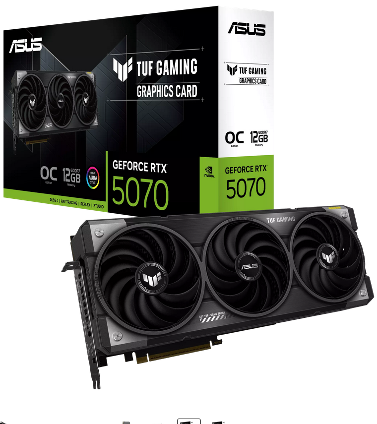 ASUS 華碩 TUF GAMING GeForce RTX 5070 12GB GDDR7 OC 顯示卡