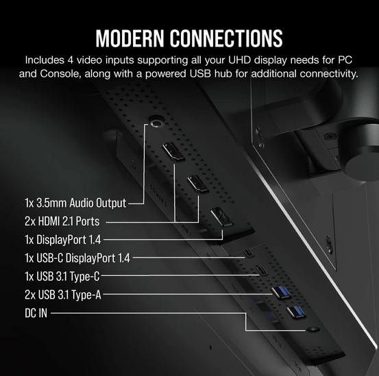 Corsair XENEON 32UHD144 平面電競顯示器 32" 4K 144Hz IPS 1ms