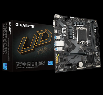 GIGABYTE 技嘉B760M H Micro-ATX 主机板(DDR4) 