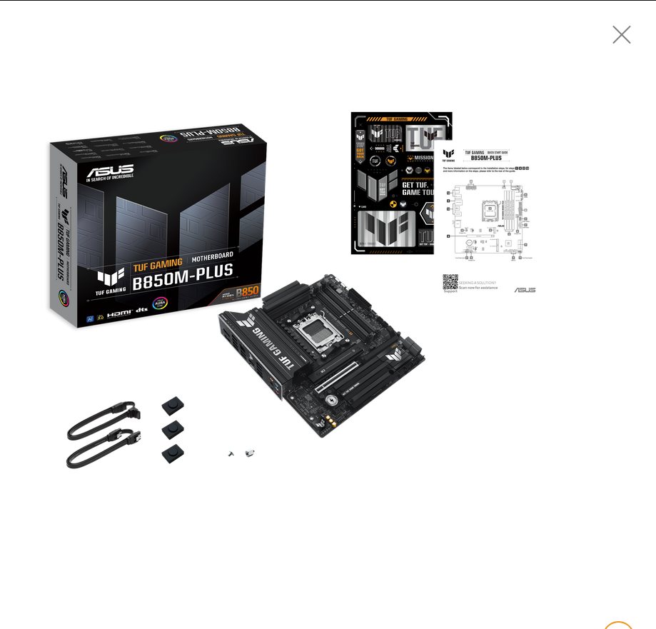 ASUS 華碩 TUF GAMING B850M-PLUS MATX 主機底板