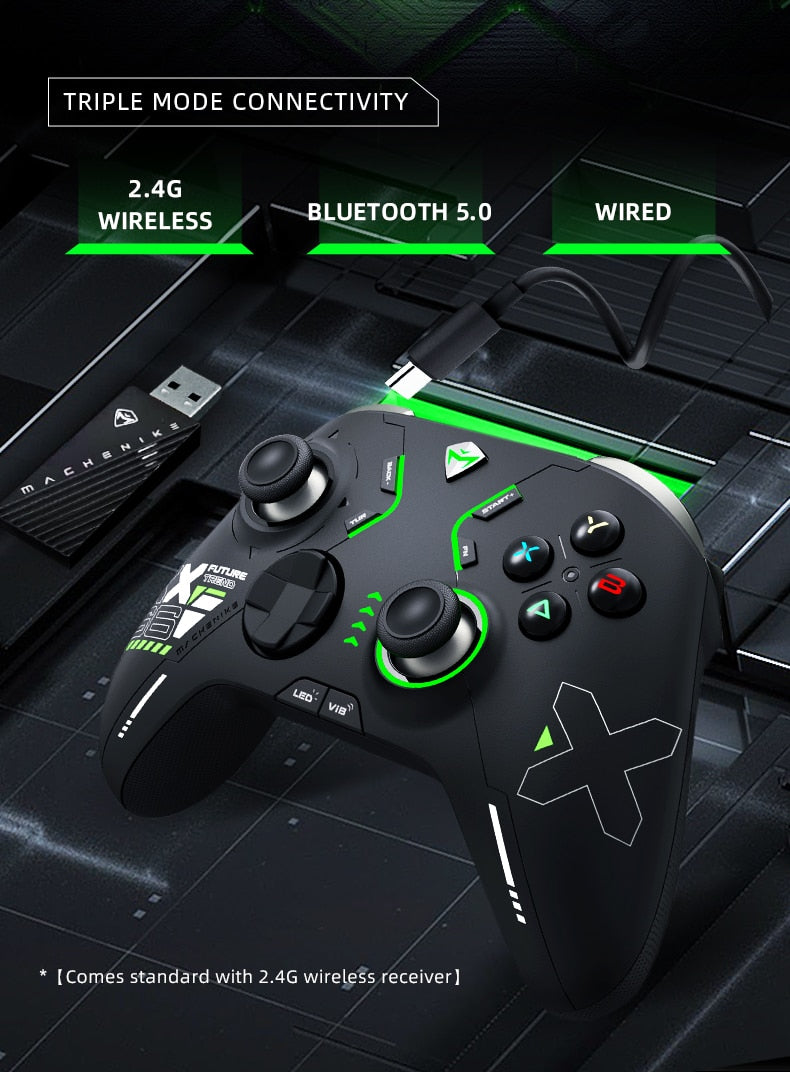 Machenike G6 Tri-Mode 三模遊戲 無線控制器 (2.4Ghz/Bluetooth/有線)